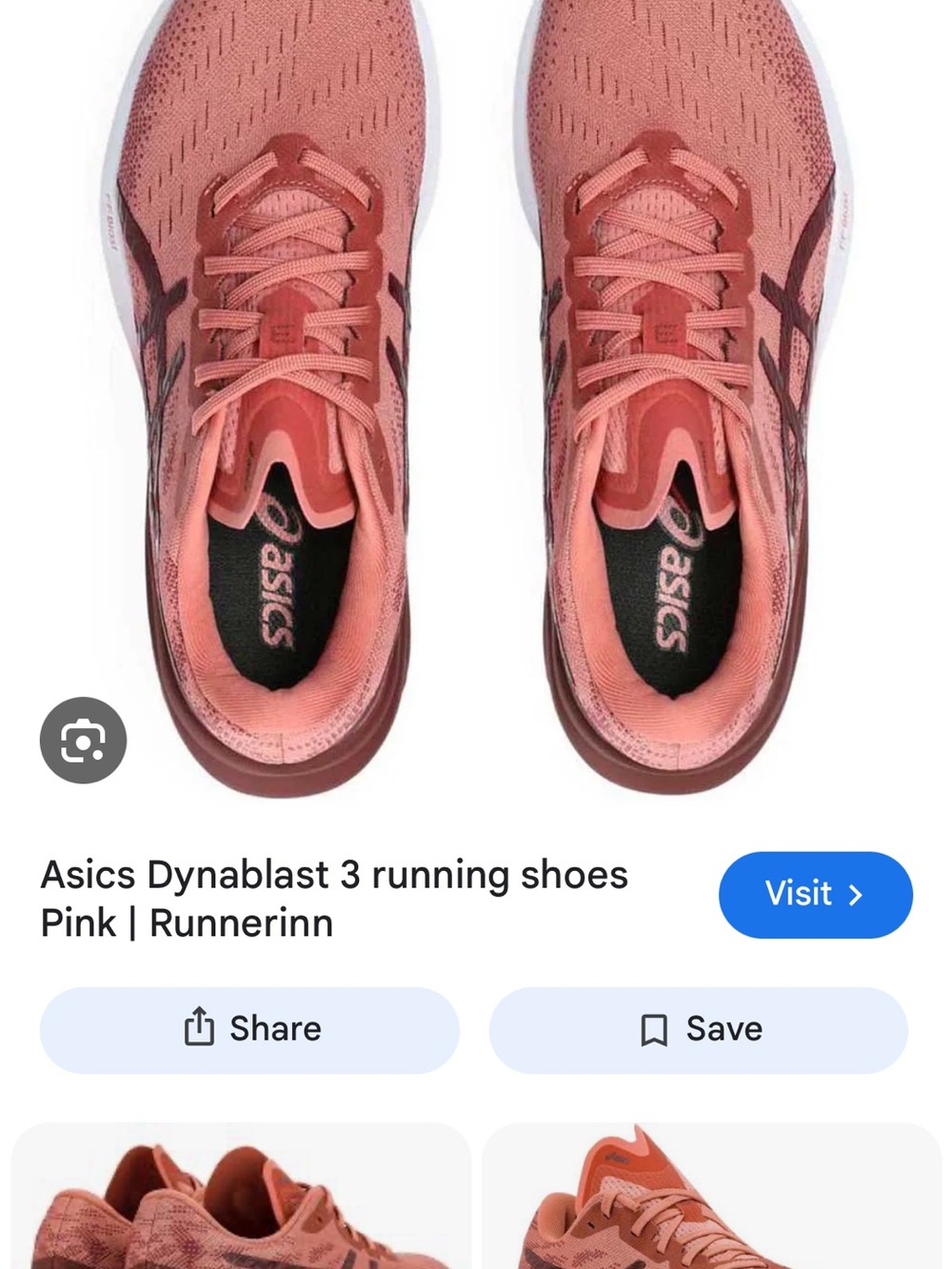 ASICS Women's Coral Pink Running Shoes